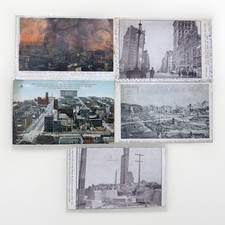 Vintage Early 1900s Postcard Lot San Francisco Earthquake Fire RPPC picture