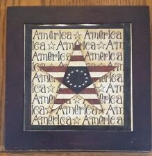 America Framed Tile picture