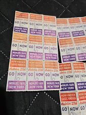 30 1939 Last Day New York Worlds Fair NYWF Stamp Sticker GO Now picture