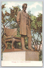 Postcard Chicago, Illinois, Lincoln Monument picture
