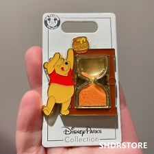 Disney Pin authentic 2021 Winnie the pooh hourglass Disneyland exclusive picture