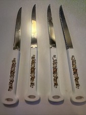 Vintage Set Of 4 CorningWare Spice of Life Imperial Stainless Steel Knives- NOS picture