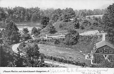 Pioneer Pavilion & Lake Cohassett Aerial View Youngstown Ohio UDB 1905 Postcard picture