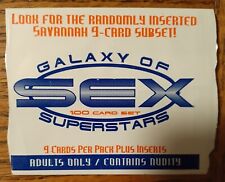 Hot Shots 1997 Galaxy Of Sex Superstars Complete 100 Card Set, Adult Pornstars  picture