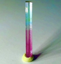 Rare Raw Cruzeiro Mine of Minas Gerais Brazil Green Cap Pink Tourmaline Crystal picture