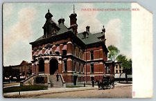 Detroit, Michigan - Police Headquarters - Vintage Postcard - Unposted picture