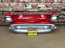 Red 57 Chevy Bel Air 1957 Floating Wall Shelf Sunbelt by GM W/ Glass picture
