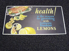 Circa 1930s Sunkist California Lemons Trolley Sign picture
