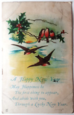New Year Post Card J. P. N. Y. Embossed Kansas City Canceled 1922 Abide  picture