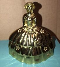 Adorable Vintage Brass ￼ Gone With The Wind Girl Bell ￼fun picture