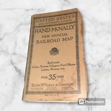 Antique Rand McNally Railroad Map picture