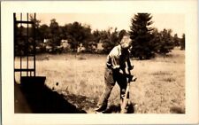 RPPC Tamworth N.H. Photo Charles Bennett with Sickle 1940's DEFENDER DUPONT A669 picture