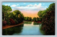 Sioux City IA-Iowa, Big Sioux River, Vintage Postcard picture