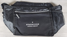 NEW STARBUCKS INSULATED TRAVEL COOLER BAG BLACK PACKABLE SHOULDER STRAP 12 CAN picture