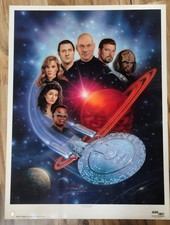 Star Trek TNG Keith Birdsong Signed Lithograph 1396/1850 COA 26x35 seller COA picture