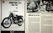 1966 Bridgestone 175 Dual Twin Motorcycle Road Test - 3-Page Vintage Article picture