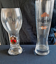 Vintage German Beer Glasses Schneider Weisse Aventinus & Schofferhofer Weizen picture