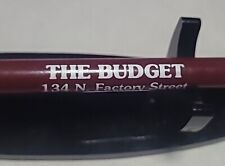 VTG Unsharpened Pencil The Budget 134 N. Factory Street. Sugarcreek Ohio 44861 picture
