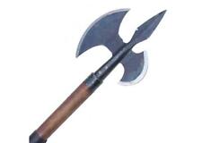 Hand-Forged Halberd VIKING INVASION BATTLE AXE Double Headed Iron Steel Blade picture