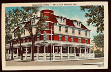 Excelsior Springs Missouri Chadwick Hotel Postcard c1940 picture