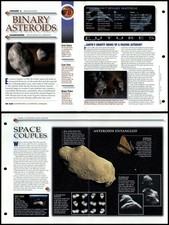Binary Asteroids #78 Solar System Secrets Of Universe Fact File Fold-Out Page picture