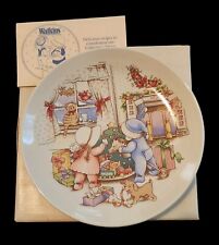 Vintage Watkins Country Kids Collector's Dessert Plate - Christmas is Love picture