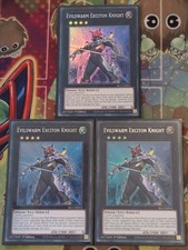 3 x BLC1-EN015 Evilswarm Exciton Knight - SILVER Ultra Rare Yugioh Mint Playset picture