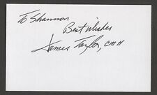James A. Taylor d2020 signed autograph auto 3x5 card MOH US Army Vietnam W078 picture