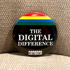 VTG Digital Equipment Corporation Computer 3" Pinback Button Tech Advertising picture