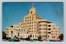 Camden NJ-New Jersey Lady Of Lourdes Hospital Classic Cars Chrome c1962 Postcard picture