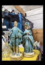 1940's New Art Wares Man & Woman Chalkware Courting Couple 10