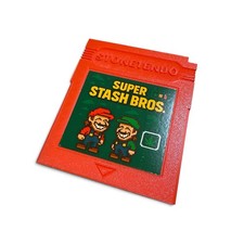 Stash Box with Rolling Tray -Red Blue Yellow – Super Stash Bros Retro Cartridge picture