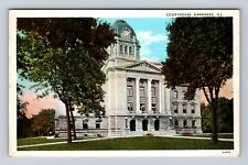 Kankakee Il-Illinois, Historic Courthouse, Clock Tower Souvenir Vintage Postcard picture