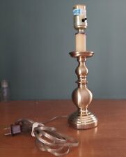 Vintage Brushed & Glossy Brass Accent Lamp  picture