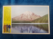 vintage postcard washington state military issued servicemen mount saint helens picture