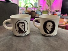 Vintage Scott Specialty Gases Chemistry Mugs Set of 2 Avogadro & Priestley picture
