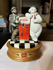 COCA COLA - “Cool Off With Coke” Emmett Kelly & Polar Bear Figurine Broken Ear picture