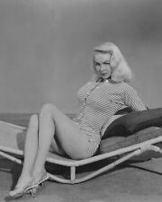 Joi Lansing 1956 Sexy Busty Leggy Pin up Peek a Boo Barefoot Heels 8x10 Photo picture