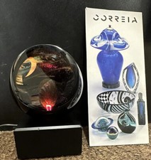 Correia Glass Iight Up Glass & Stand Internal Design Neutrino Papers COA picture