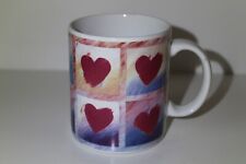 Vintage Otagiri Carlos Sanchez Hearts 10 oz Ceramic Coffee Mug picture