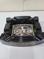 Drew Estate Deadwood Ladies Ashtray, Crazy Alice Fat Bottom Betty Leather Rose picture