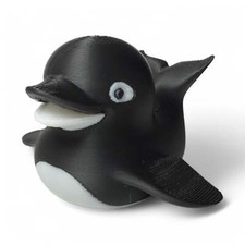 Orca Duck – 3D-Printed Ocean Duck Collectible with Killer Whale Black & White St picture