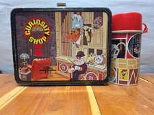 1972 CURIOSITY SHOP Tv Show LUNCHBOX & THERMOS C#7+ CRAZY DISPLAY PIECE picture