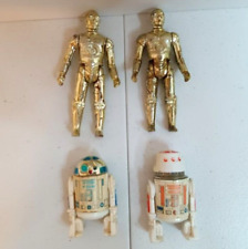 DROID Lot of 4 C-3PO R2-D2 R5-D4 Star Wars Vintage Figures Kenner 3.75