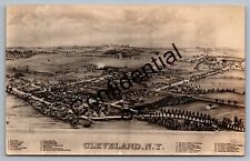 Rare Artist Conception Real Photo Aerial Of Cleveland New York NY RP RPPC I-56 picture