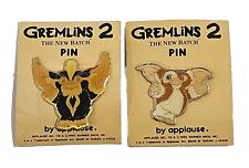(2) Gremlins 2 The New Batch Warner Bros 1990 Applause Metal Enamel Pin Lapel picture