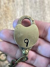 Vintage Antique Old Small Wilson Bohannan Padlock No Key Lock picture