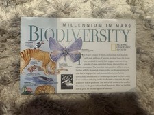 National Geographic Map Insert: Millennium In Maps Biodiversity, February 1999 picture