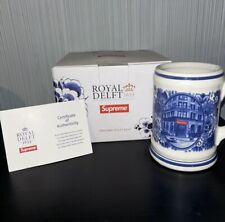 NEW SUPREME ROYAL DELFT 190 BOWERY BEER MUG BLUE 1653 picture