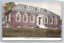 Reading, MA-Massachusetts, Public Library Antique c1920, Vintage Postcard picture